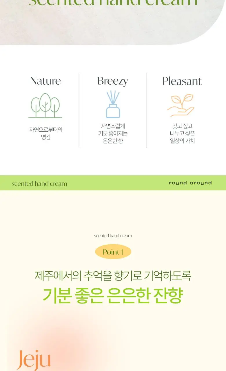 [제주한정판매]라운드어라운드 센티드 핸드크림 [감귤,청귤] (단품/트리플기획) 상세페이지 7